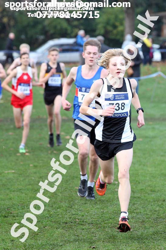 Mens under-17 British Athletics Liverpool Cross Challenge, Sefton Park, Liverpool. Photo:  David T. Hewitson/Sports for All Pics